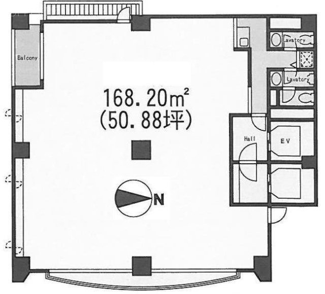 芝公園プラザビル4F 間取り図