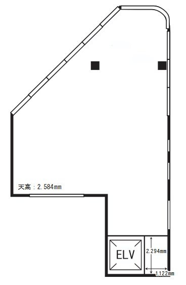 大こく屋第2ビル6F 間取り図