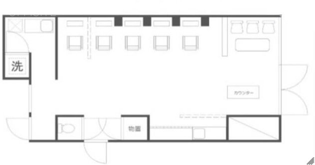 雑色商店街1階店舗1F 間取り図