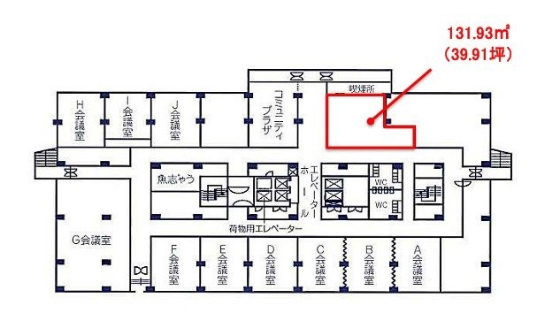 JA共済埼玉ビルB1F 間取り図