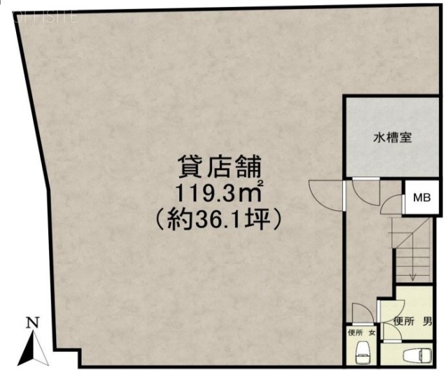 栗田ビルB1F 間取り図