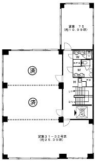 喜助内神田ビル75 間取り図
