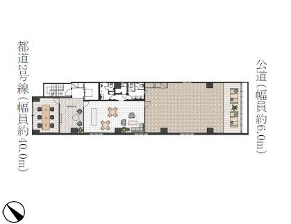 五反田テックワンビル8F 間取り図