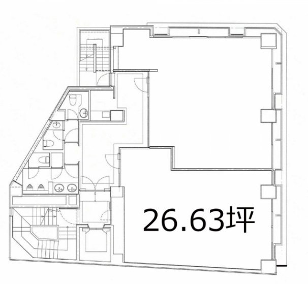 幡ヶ谷プラザビル8F 間取り図