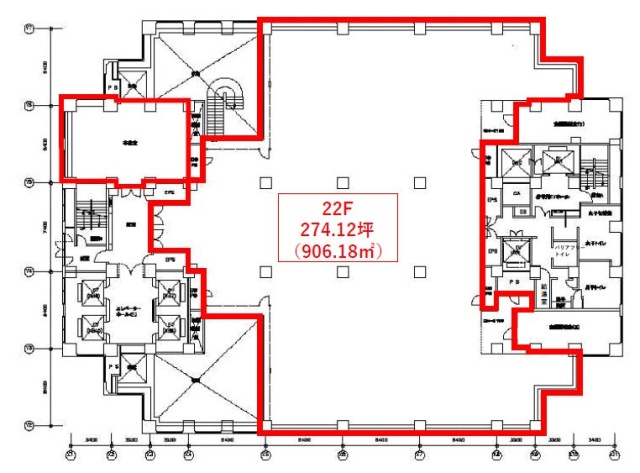スフィアタワー天王洲22F 間取り図