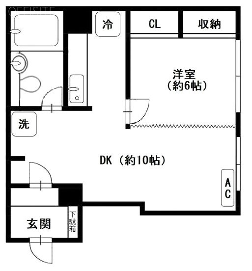 芝公園アビタシオン106 間取り図