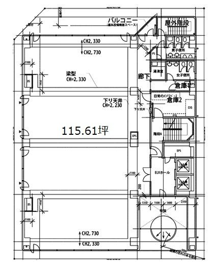 第5TOCビル2F 間取り図