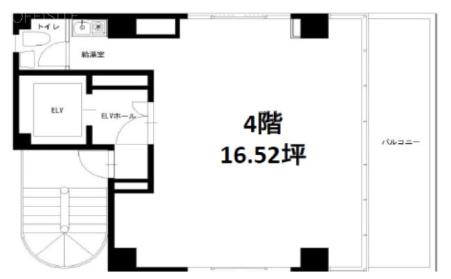 土井ビル4F 間取り図