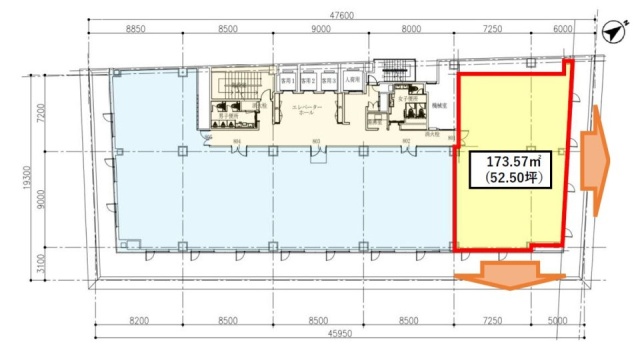 内幸町ダイビル8F 間取り図