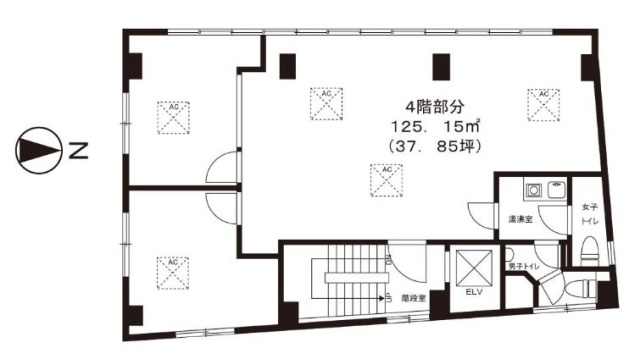 グレースイマスビル4F 間取り図