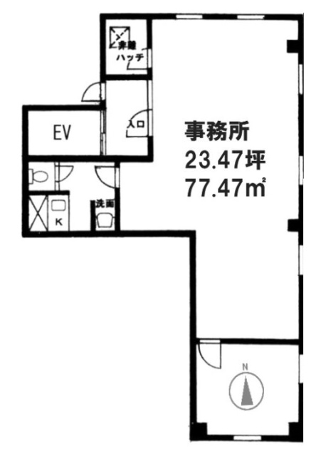 ミツオ湯島ビル3F 間取り図