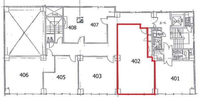 東京銀座ビルディング402 間取り図