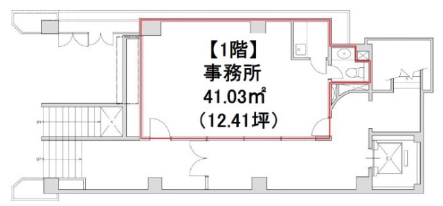 TKK新橋ビル1F 間取り図