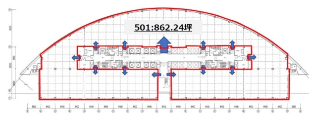 ARCO TOWER(アルコタワー)501 間取り図