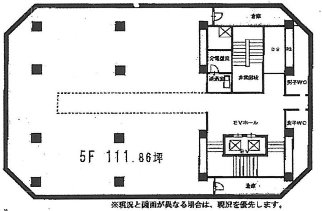 新橋駅前ビル2号館5F 間取り図