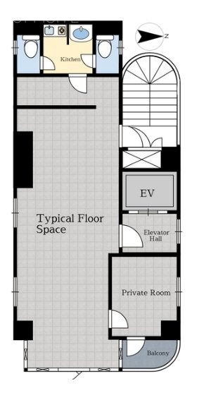 K高輪ビル7F 間取り図