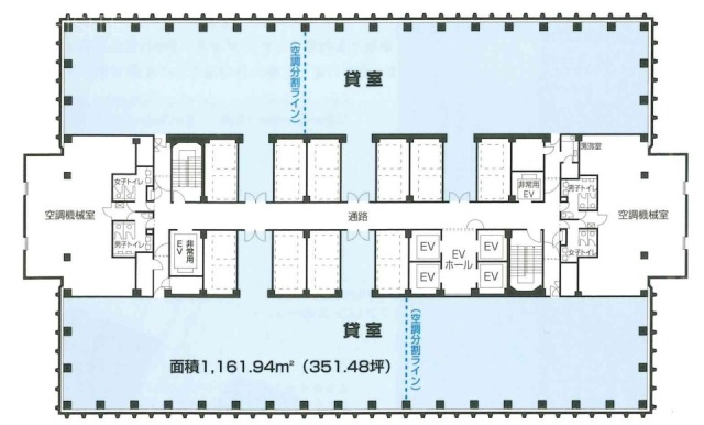 新宿野村ビル13F 間取り図