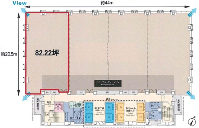 芝浦ルネサイトタワー6F 間取り図
