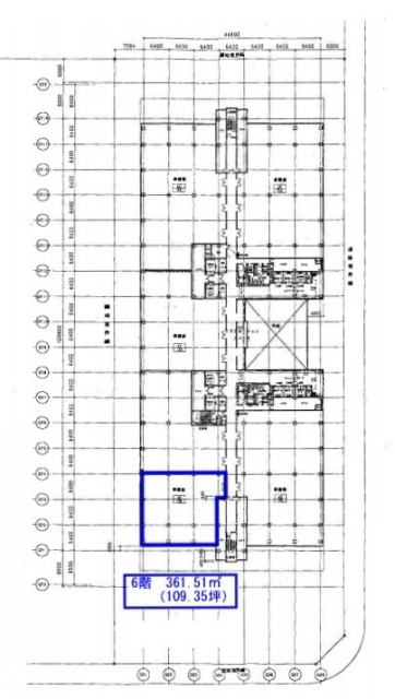 東京ファッションタウン(TFTビル西館)6F 間取り図