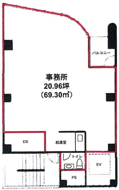ワイ・エヌ銀座ビル2F 間取り図