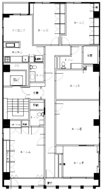 内幸町1ビル9F 間取り図