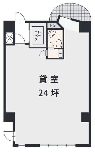 岩本ビル1F 間取り図
