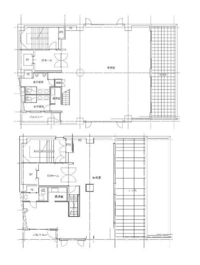 市ヶ谷ガーデンプラザビル3F~4F 間取り図