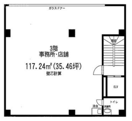 金原ビル303 間取り図