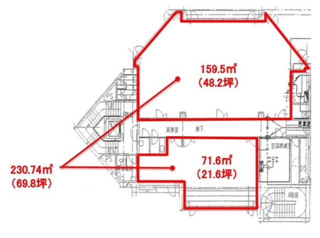 城南信用金庫蒲田支店4F 間取り図