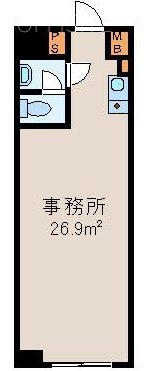 グローリア宮益坂Ⅲ2F 間取り図