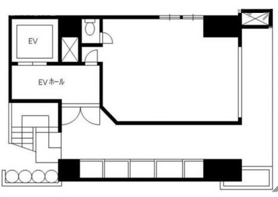 荒川ビル1F 間取り図