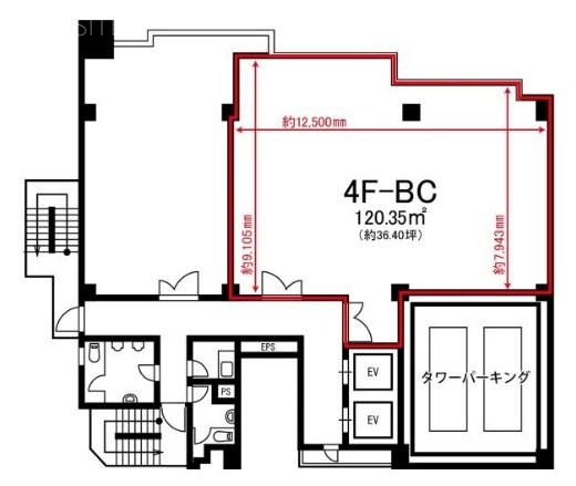 ワコーレ三軒茶屋64ビルBC 間取り図