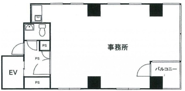 日本橋OSTビル7F 間取り図
