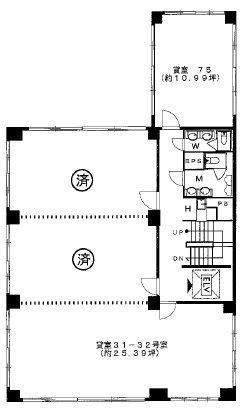 喜助内神田ビル32 間取り図