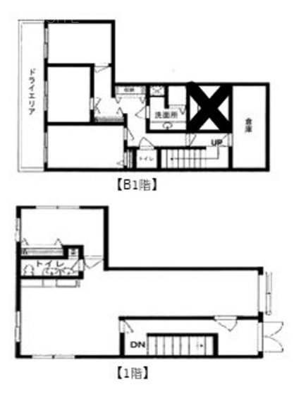 西澤ビルB1F~1F 間取り図