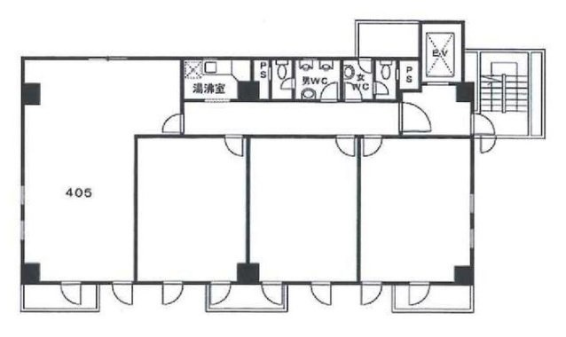 新聞之新聞ビル405 間取り図