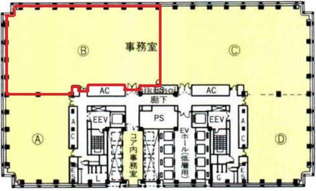 新宿モノリスB 間取り図
