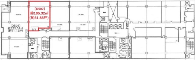 関内中央ビルD502 間取り図