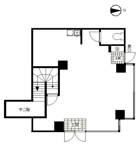 日火江戸川橋ビル第二1F 間取り図