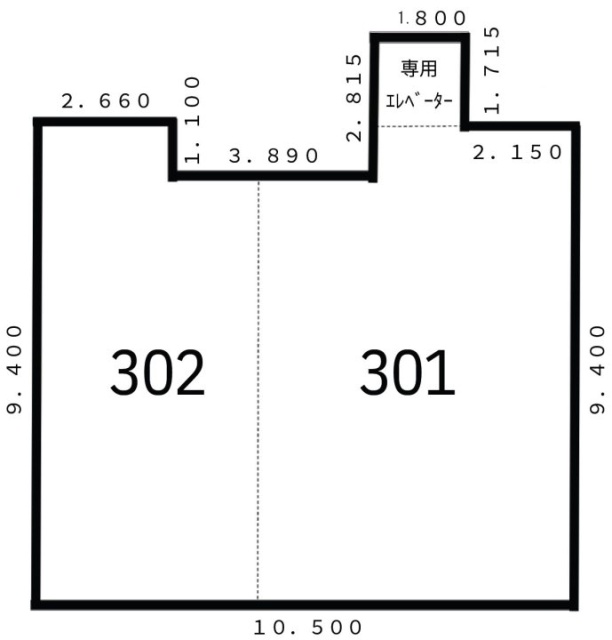 星と月と空とビル3F 間取り図