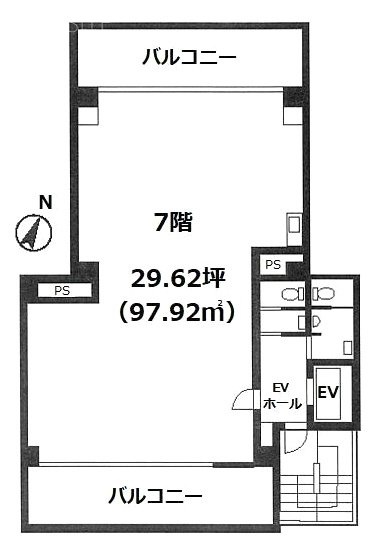 相模屋第5ビル7F 間取り図