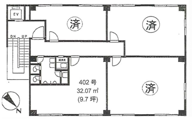 富士ビル402 間取り図