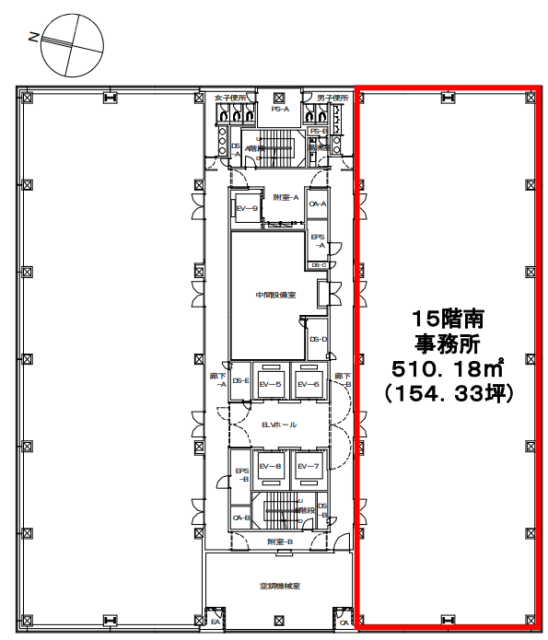 新宿グリーンタワー15F 間取り図