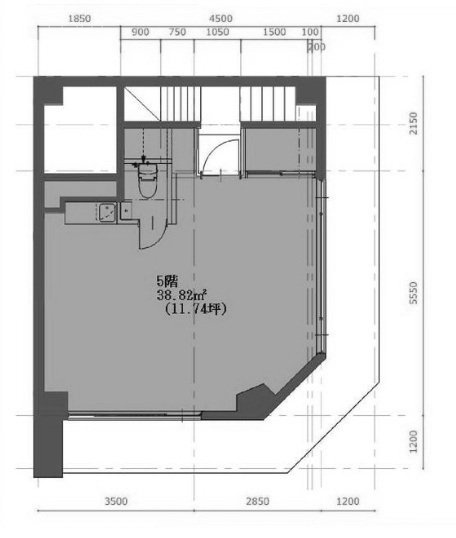 西新橋スタービル5F 間取り図