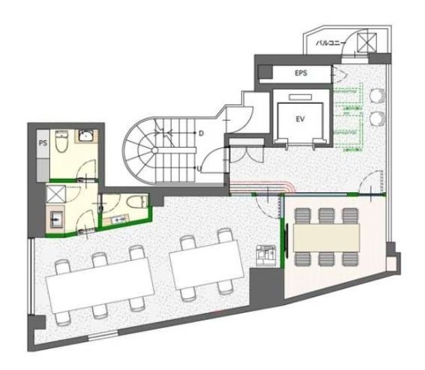 NOVEL WORK Gotanda2F 間取り図