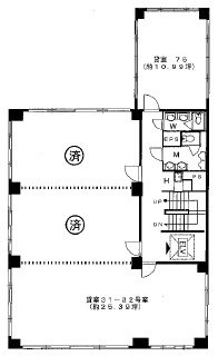 喜助内神田ビル51-52 間取り図