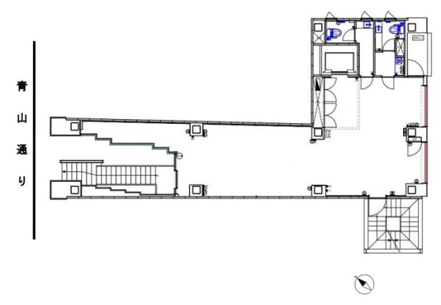 青山シティビル2F 間取り図
