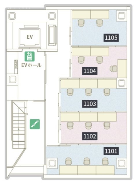 ビジョンワークス有楽町1103 間取り図