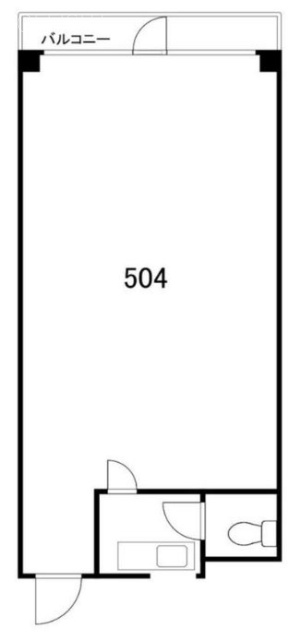 千年ビル504 間取り図
