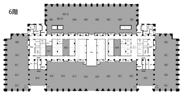 山王パークタワー6F 間取り図